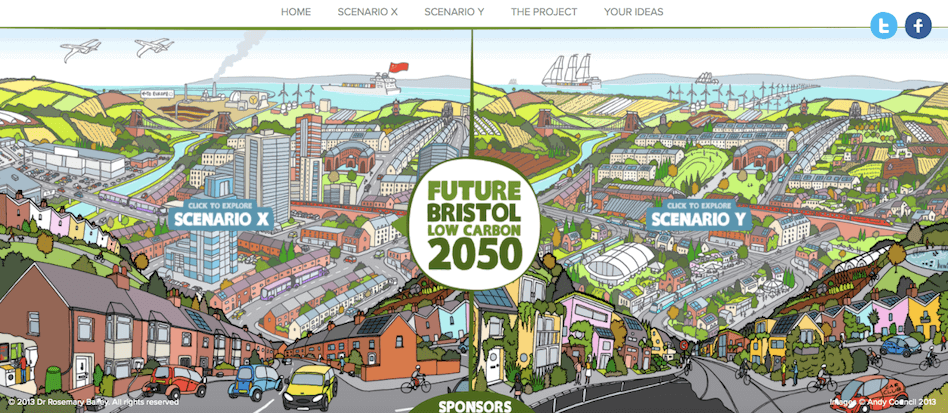 Future Bristol landing page screenshot Future Bristol landing page screenshot